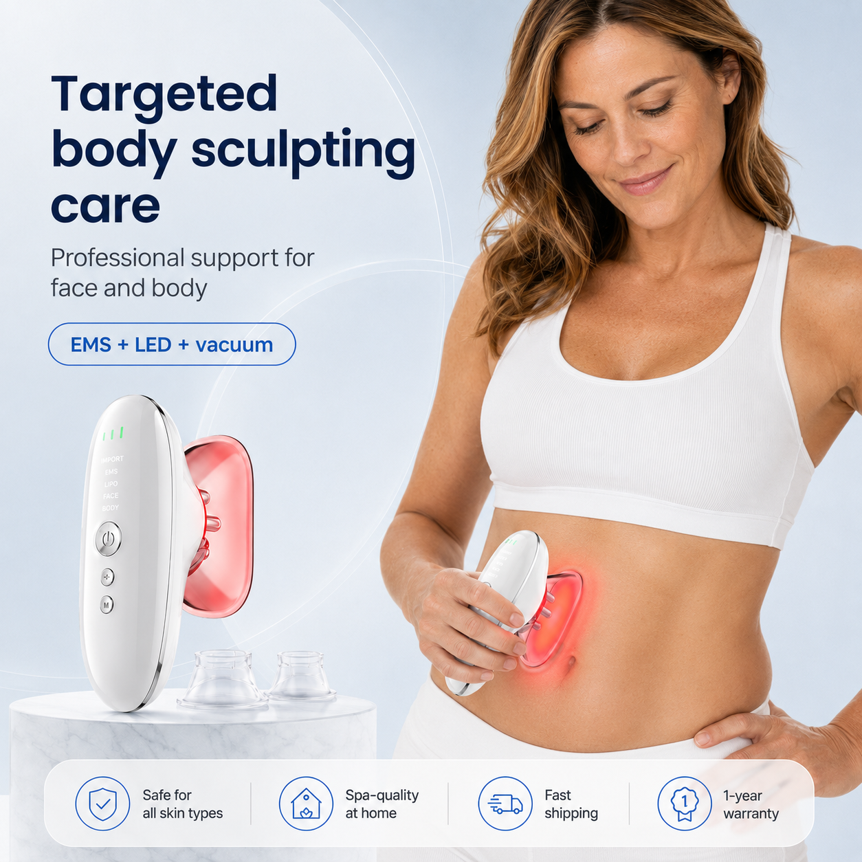 Arm treatment with the round cup