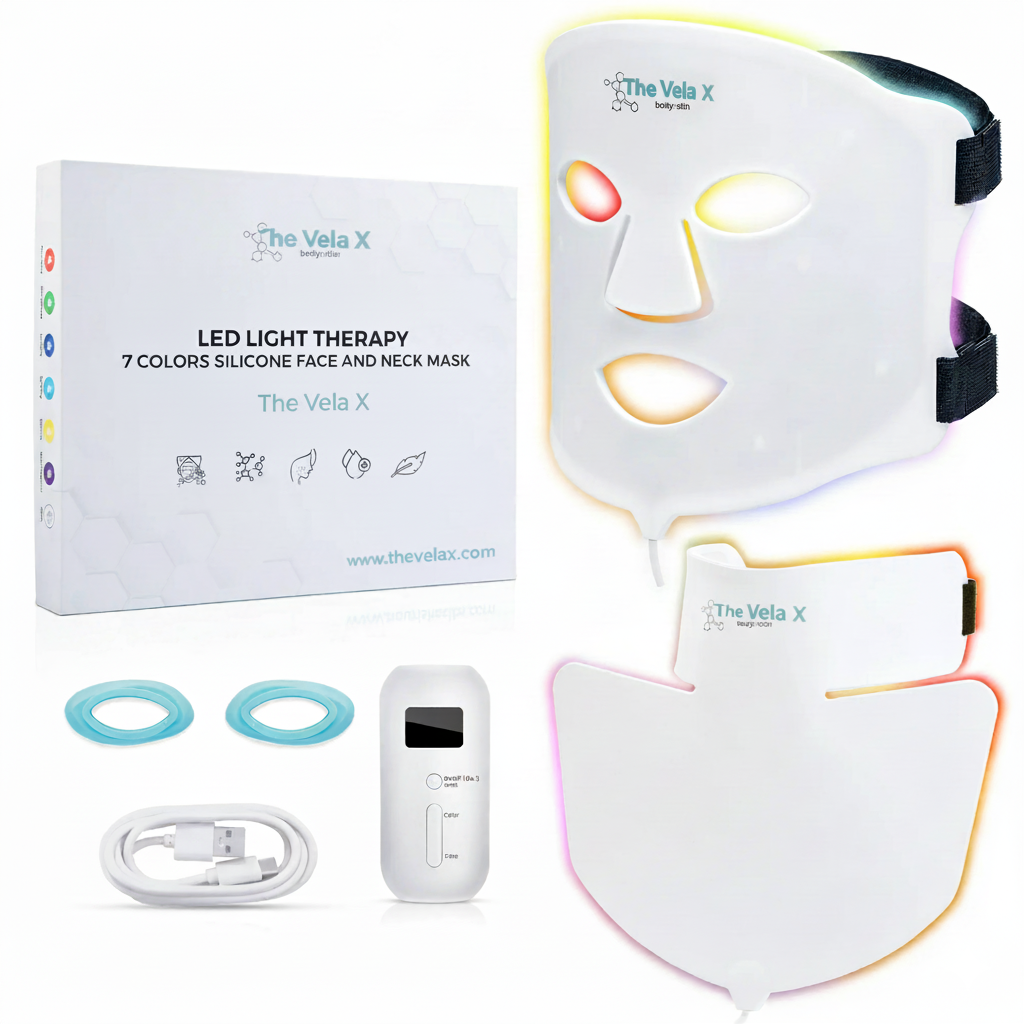 🎁 The Vela X Radiance Mask™ - Advanced LED Light Therapy for Face & Neck (100% off)