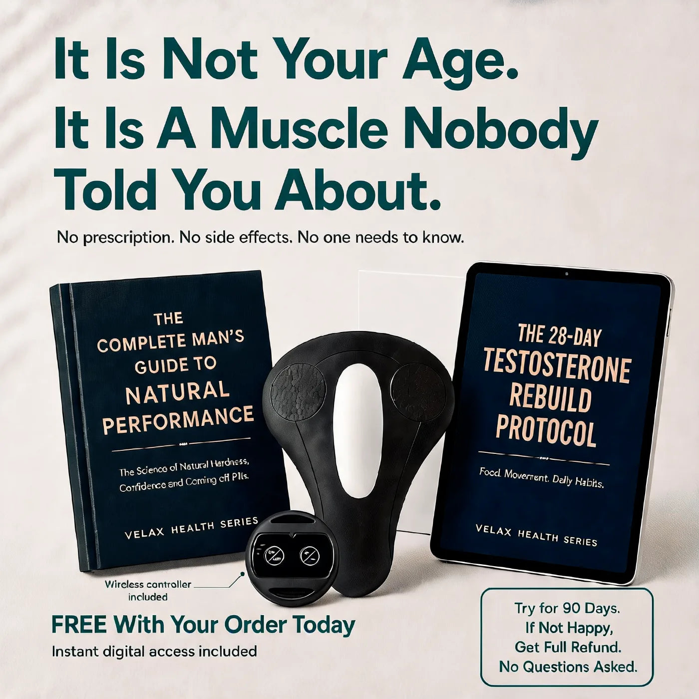 The device with both bonus guides — it is not your age, it is a muscle nobody told you about