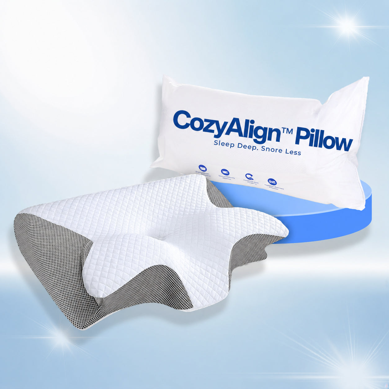 CozyAlign™ Memory Foam Neck Pillow