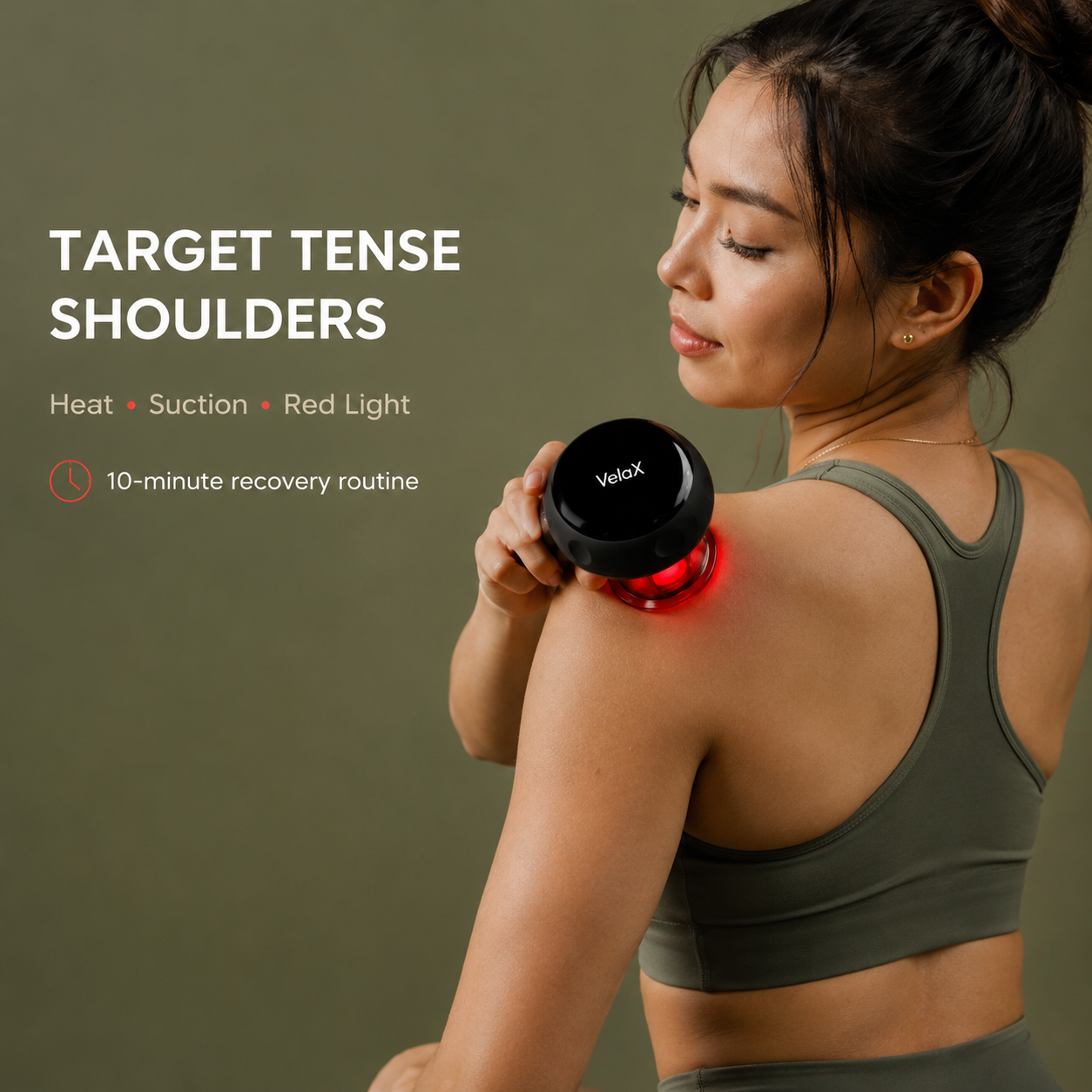 VelaX smart cupping massager KOC shoulder recovery visual