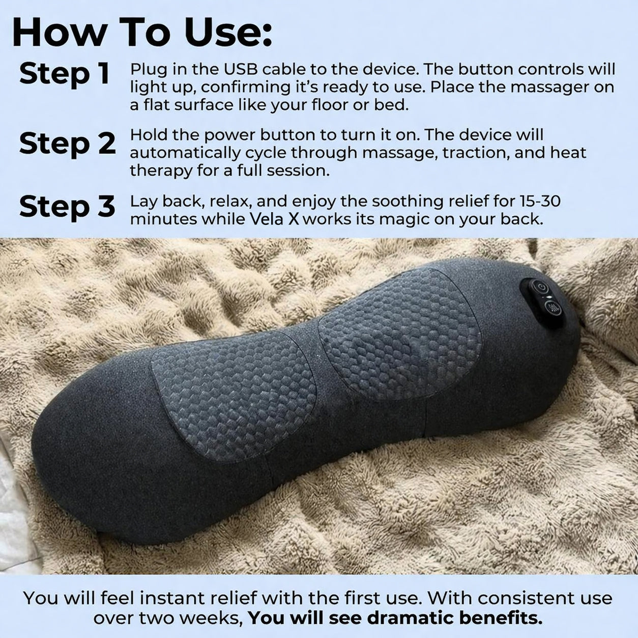 Vela X Triple Fusion Massager