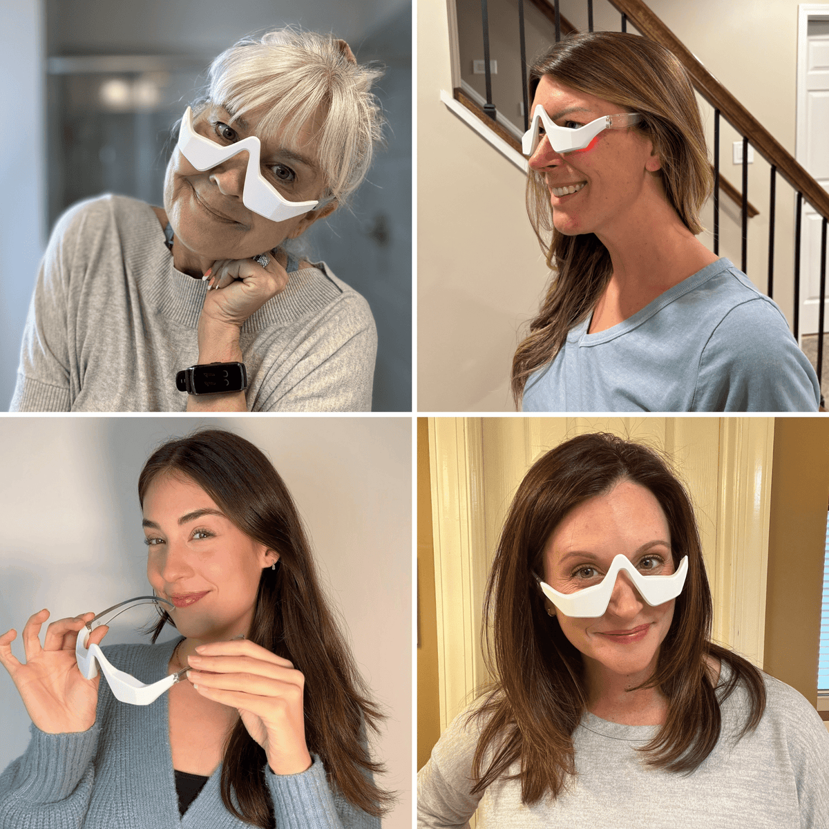 Vela X Eye Revive Pro - Eyecare Glasses 2-in-1 Red Light Therapy + EMS for Eye Bags
