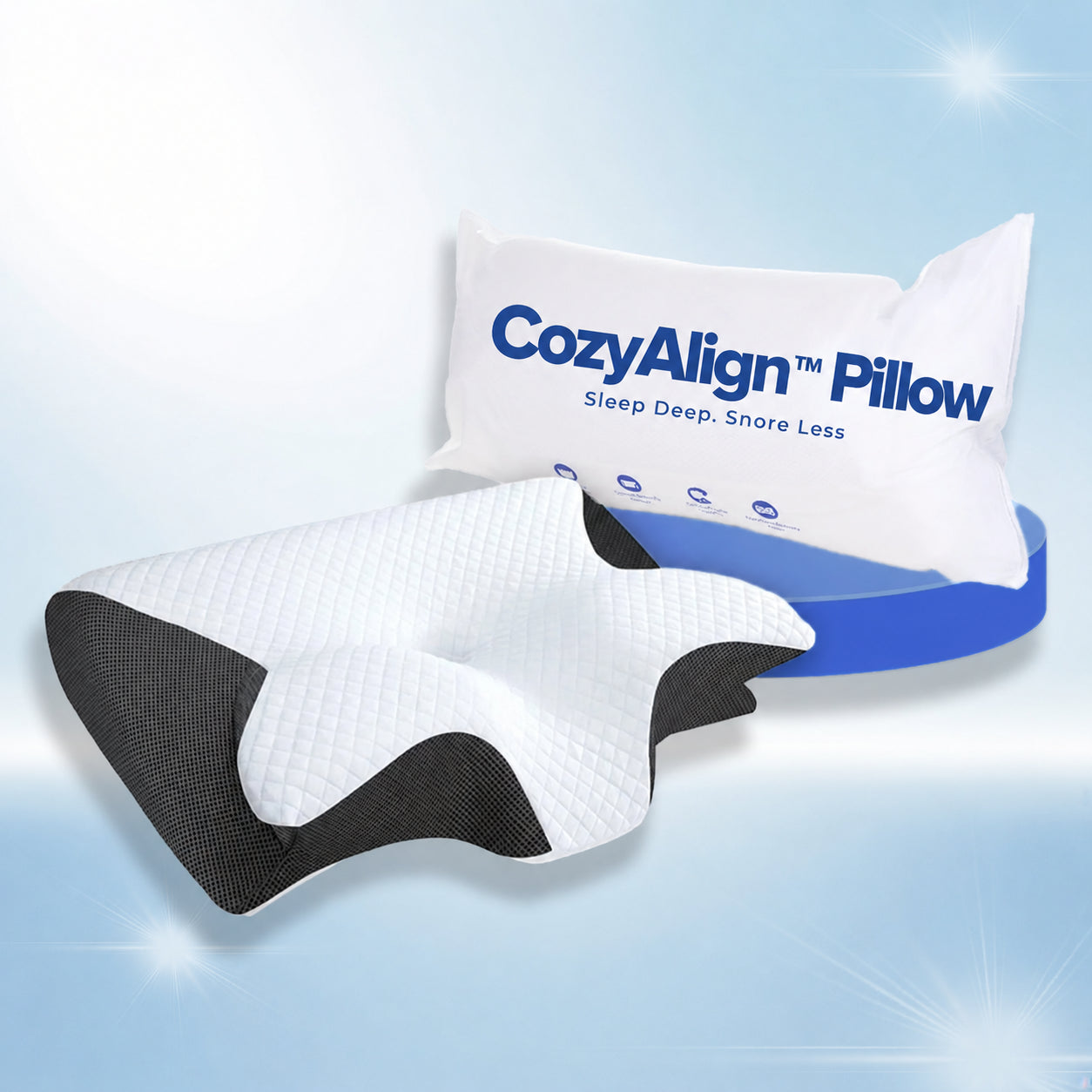 CozyAlign™ Memory Foam Neck Pillow