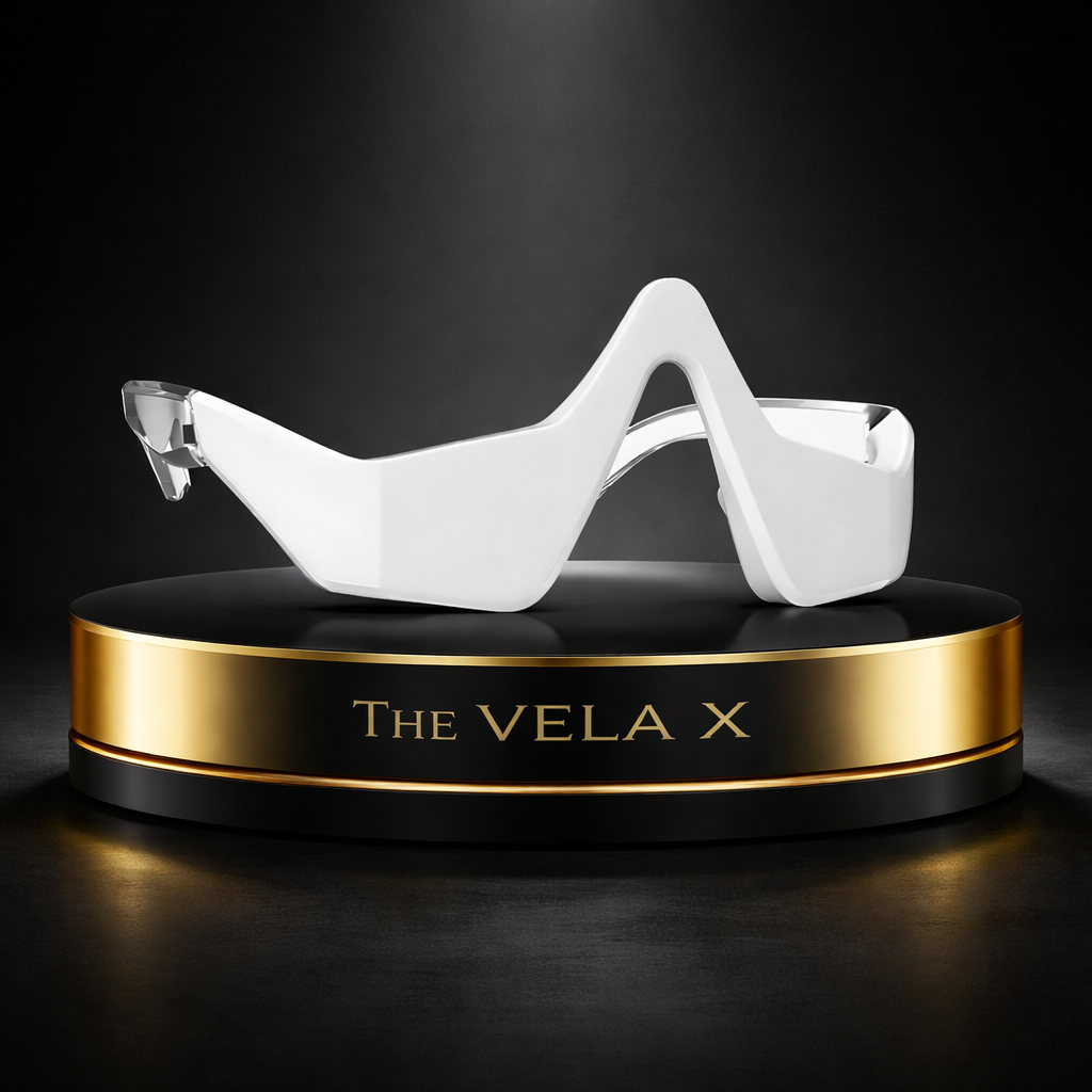 Vela X Eye Revive Pro - Eyecare Glasses 2-in-1 Red Light Therapy + EMS for Eye Bags
