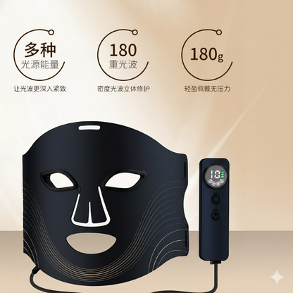 The Vela X Radiance Mask™ – 7 Color Magnetic Infrared LED Light Therapy Face Mask for Anti-Aging & Skin Rejuvenation