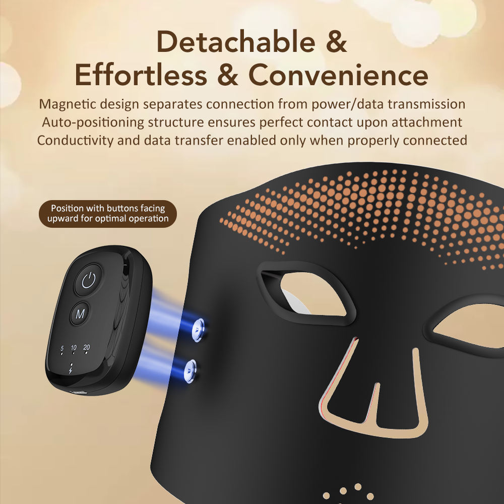 The Vela X Radiance Mask™ – 7 Color Magnetic Infrared LED Light Therapy Face Mask for Anti-Aging & Skin Rejuvenation