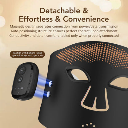 The Vela X Radiance Mask™ – 7 Color Magnetic Infrared LED Light Therapy Face Mask for Anti-Aging & Skin Rejuvenation
