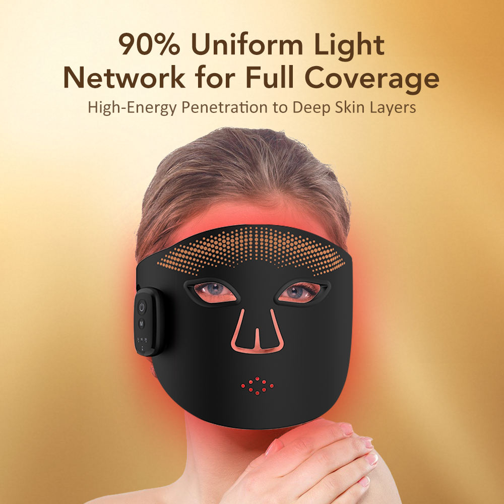 The Vela X Radiance Mask™ – 7 Color Magnetic Infrared LED Light Therapy Face Mask for Anti-Aging & Skin Rejuvenation