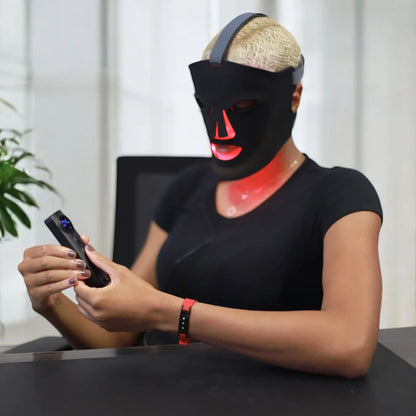 The Vela X Radiance Mask™ – 7 Color Magnetic Infrared LED Light Therapy Face Mask for Anti-Aging & Skin Rejuvenation