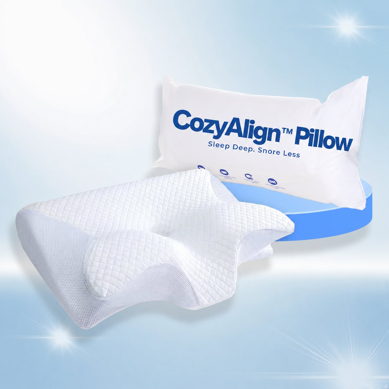 CozyAlign™ Memory Foam Neck Pillow