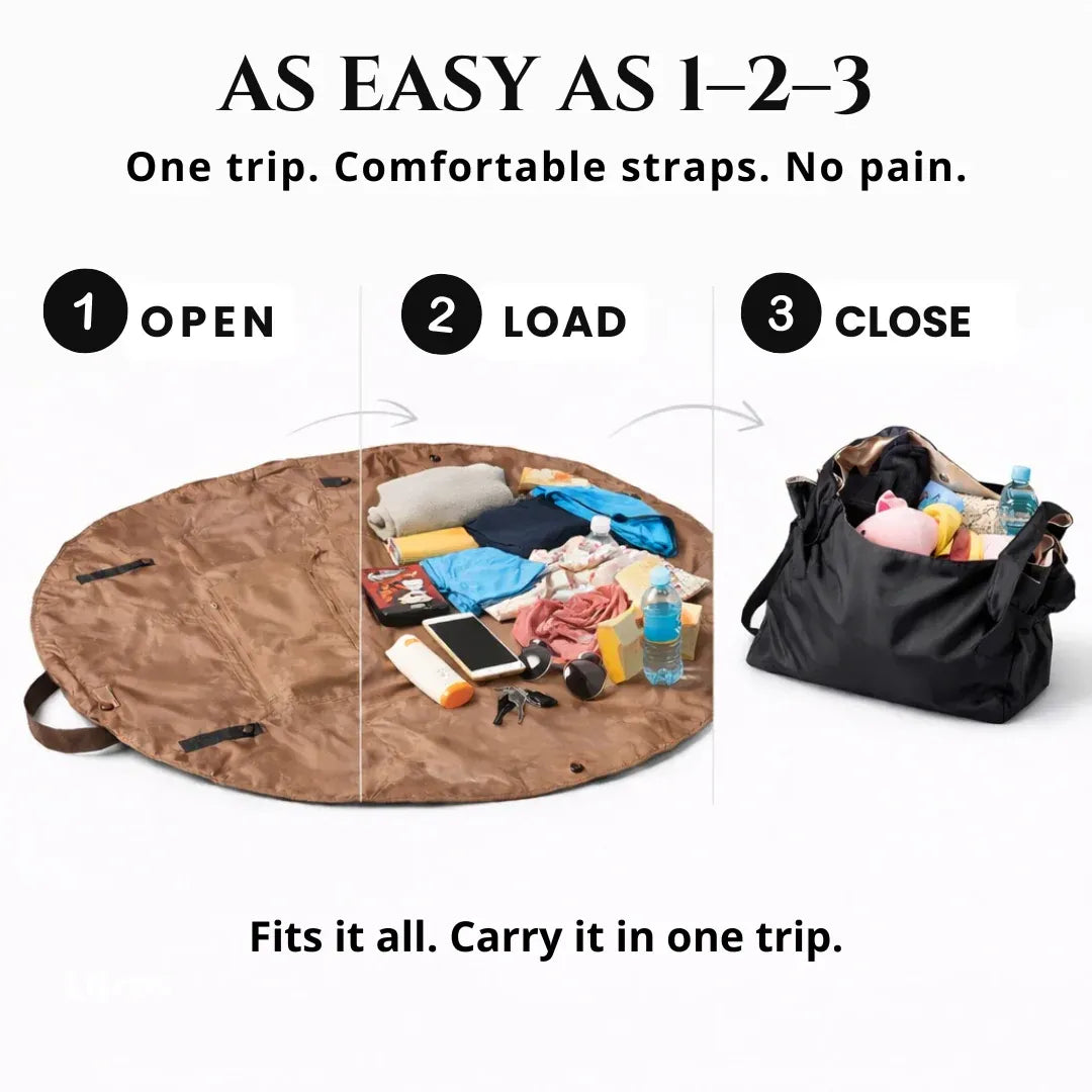 OmniBag™ The Ultimate Drawstring Organizer Bag & Mat 2-in-1