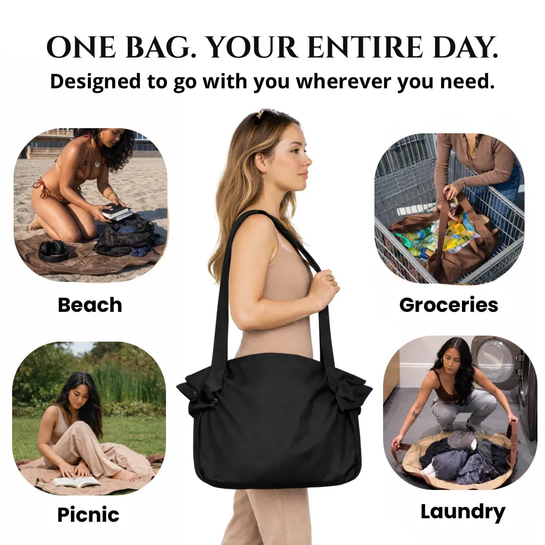 OmniBag™ The Ultimate Drawstring Organizer Bag & Mat 2-in-1