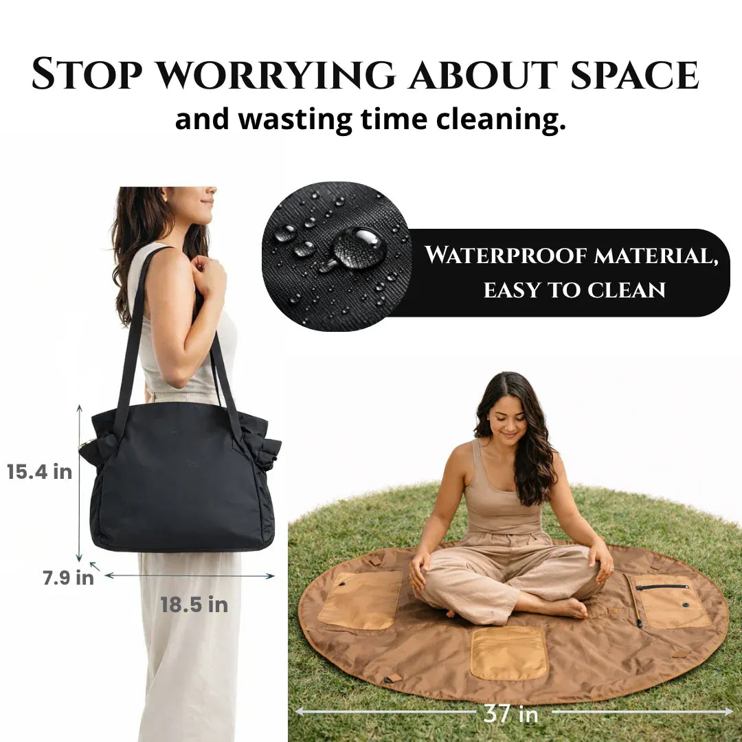 OmniBag™ The Ultimate Drawstring Organizer Bag & Mat 2-in-1