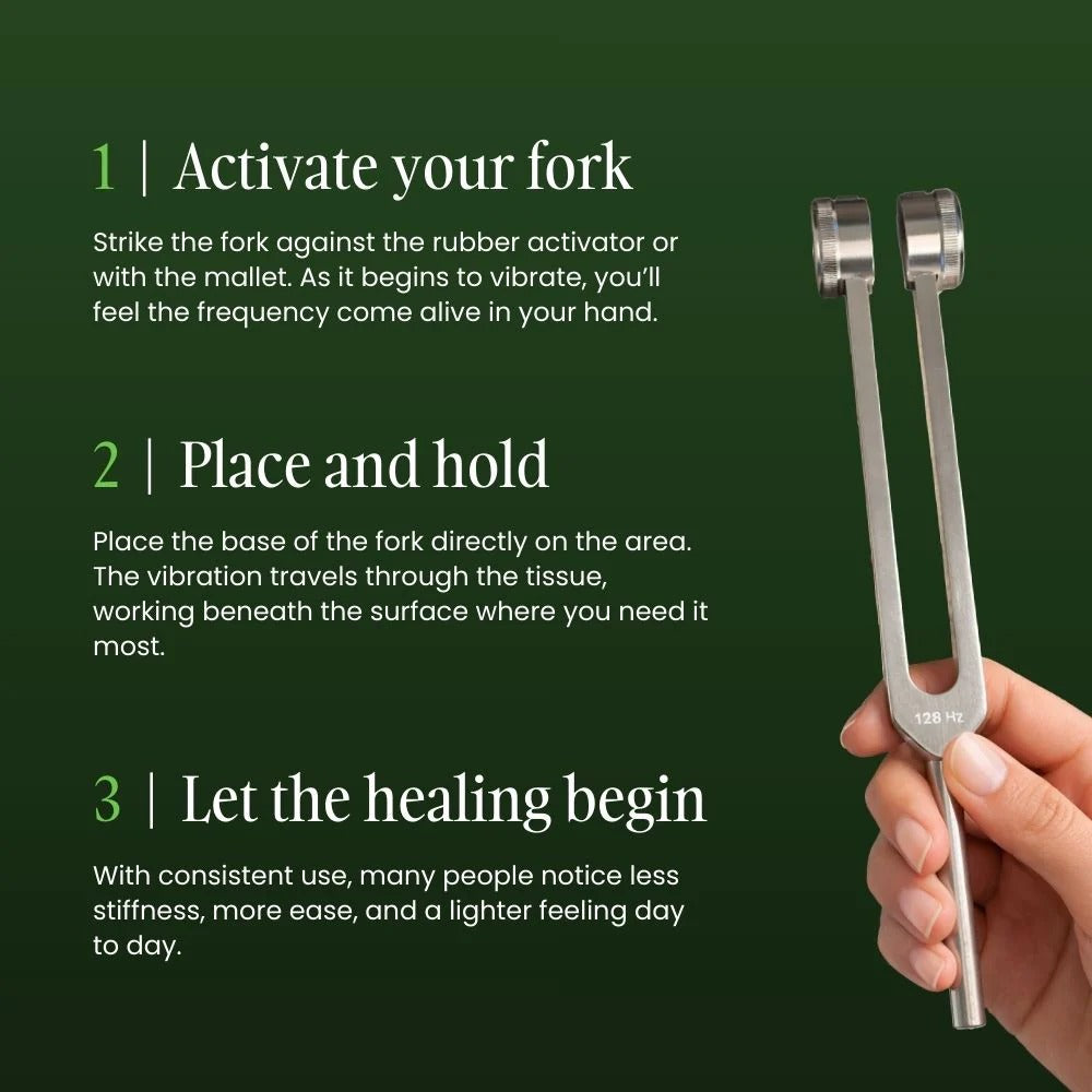 Vela X 128Hz Tuning Fork Set