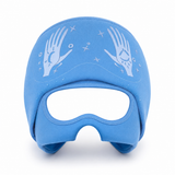 VelaX blue migraine relief cap on white background
