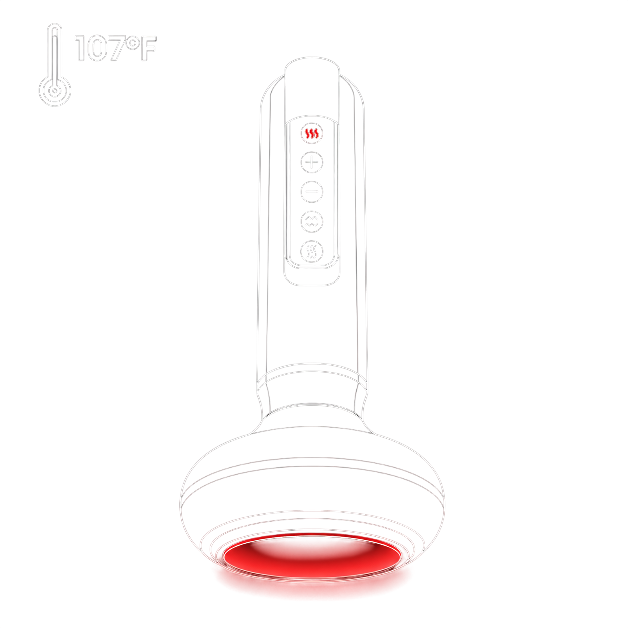 Therapeutic Heat (up to 107°F)