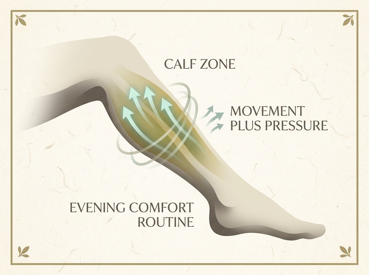Calf zone mechanism illustration