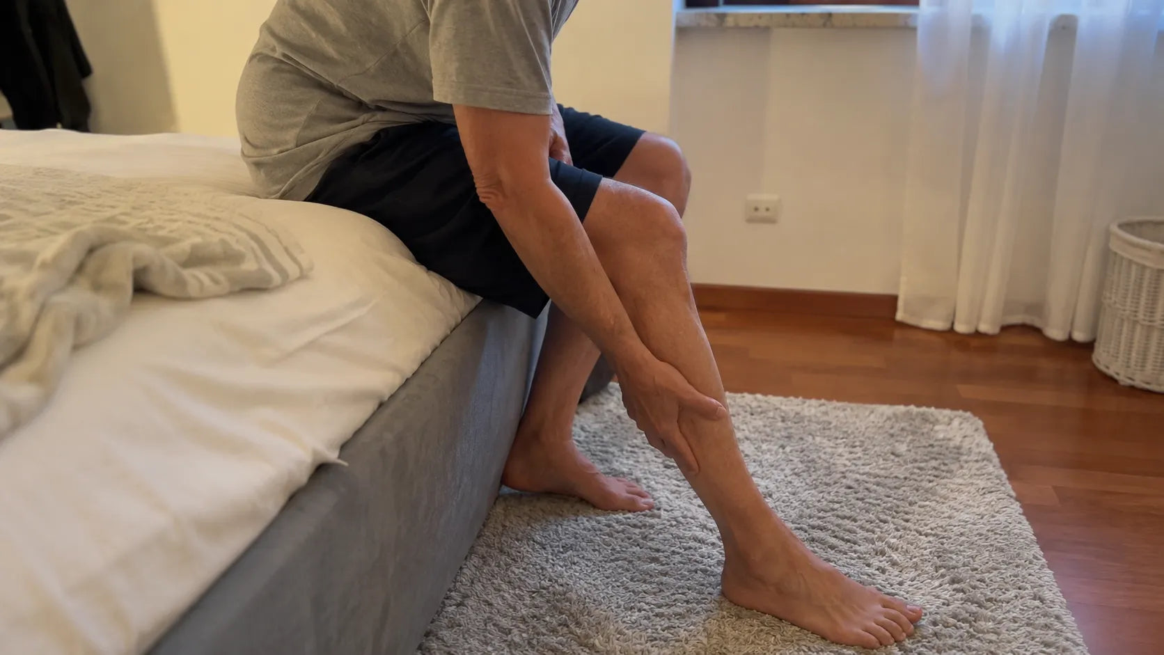 Evening calf discomfort moment