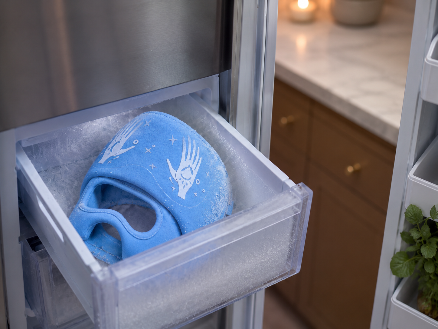 VelaX migraine relief cap stored cold and ready